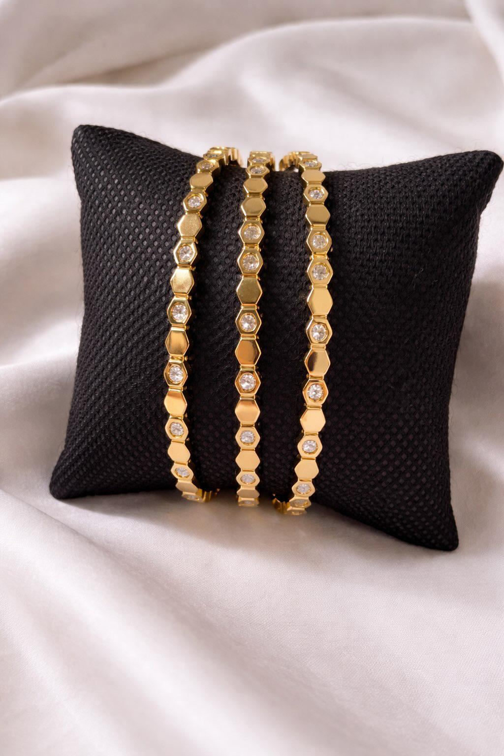 Bracelet chahda Trio Prestige Doré