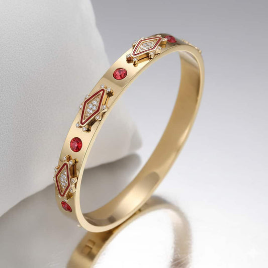 Bracelet Royal Couronne de Rubis