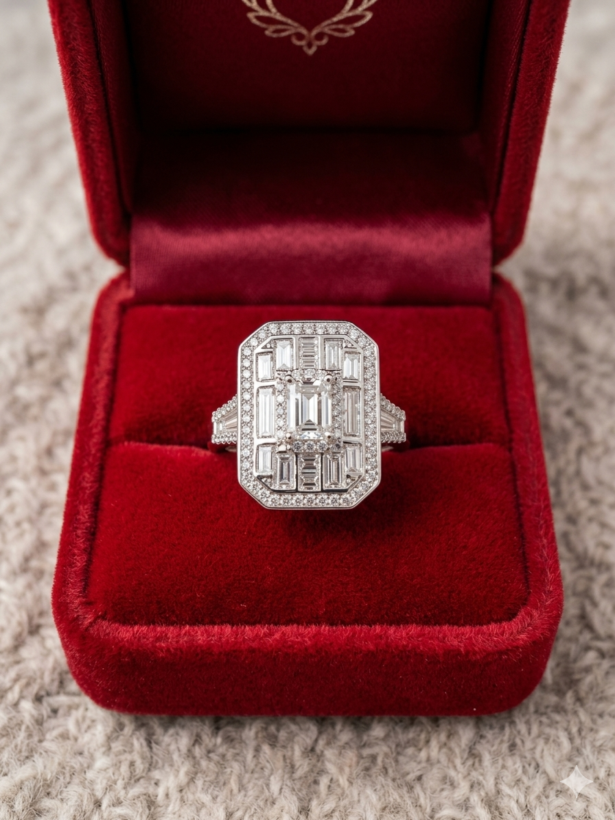 Bague Art Déco Diamants