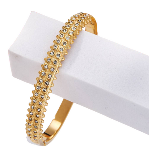Bracelet doré strass cristal