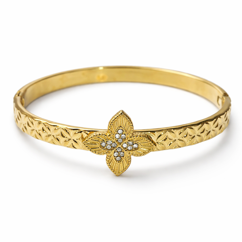 Bracelet Fleur Doré