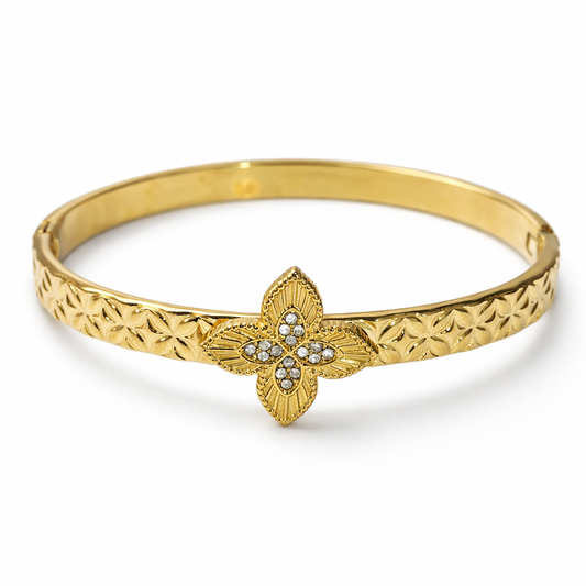 Bracelet Fleur Doré