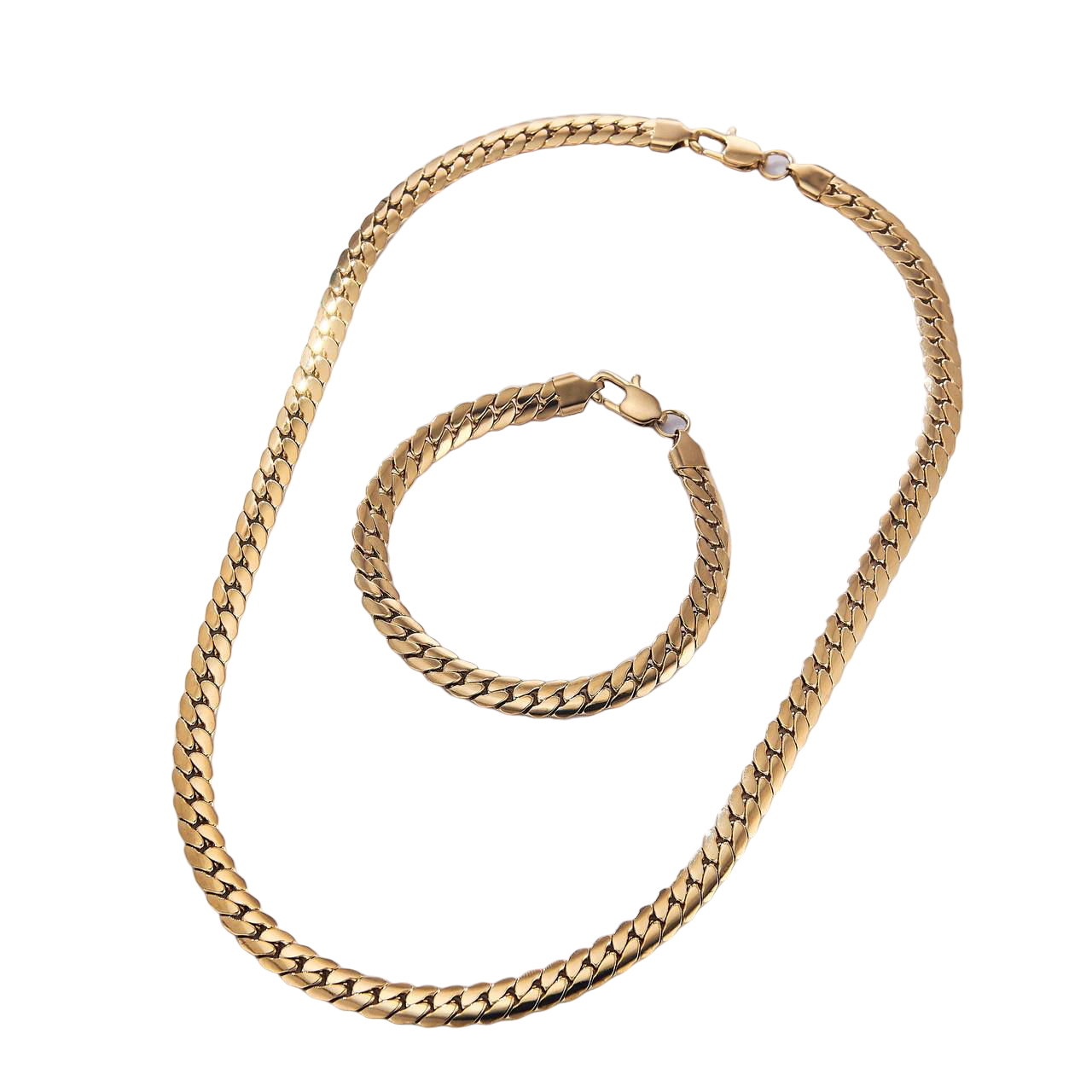 Set Élégant Doré - Collier et Bracelet