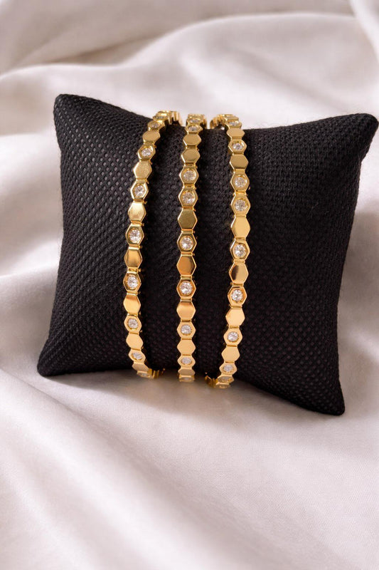 Bracelet chahda Trio Prestige Doré