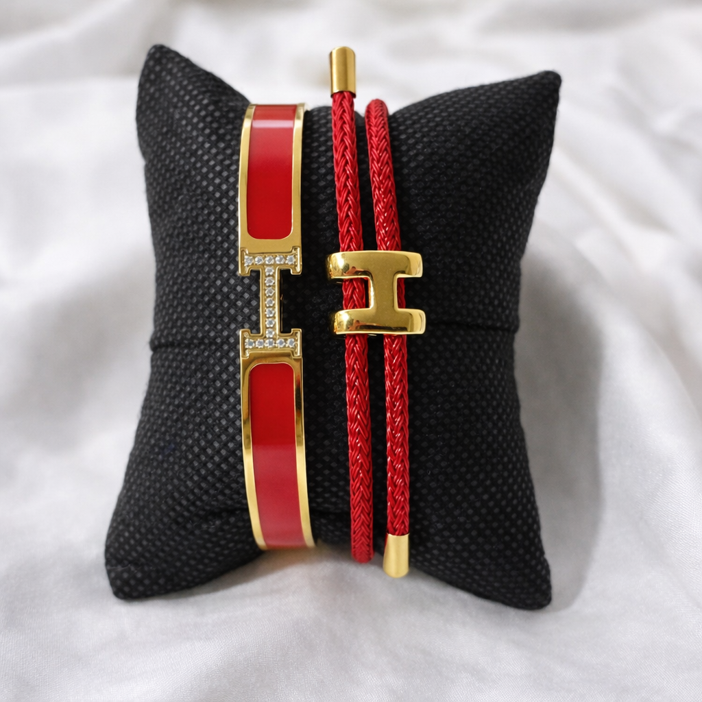 Bracelet Impérial Rouge Éclat